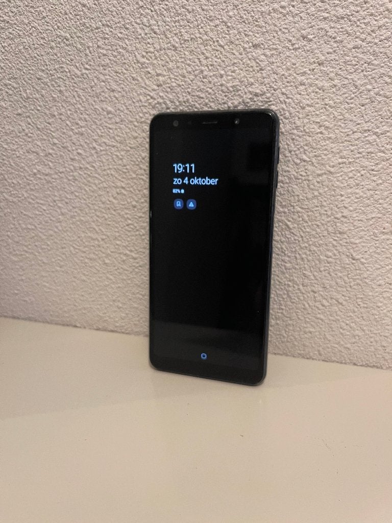 Samsung Galaxy A7, 64 GB, 24 MP, 1080 x 2220 display, zwart, Ophalen, Gebruikt, Zwart, Touchscreen