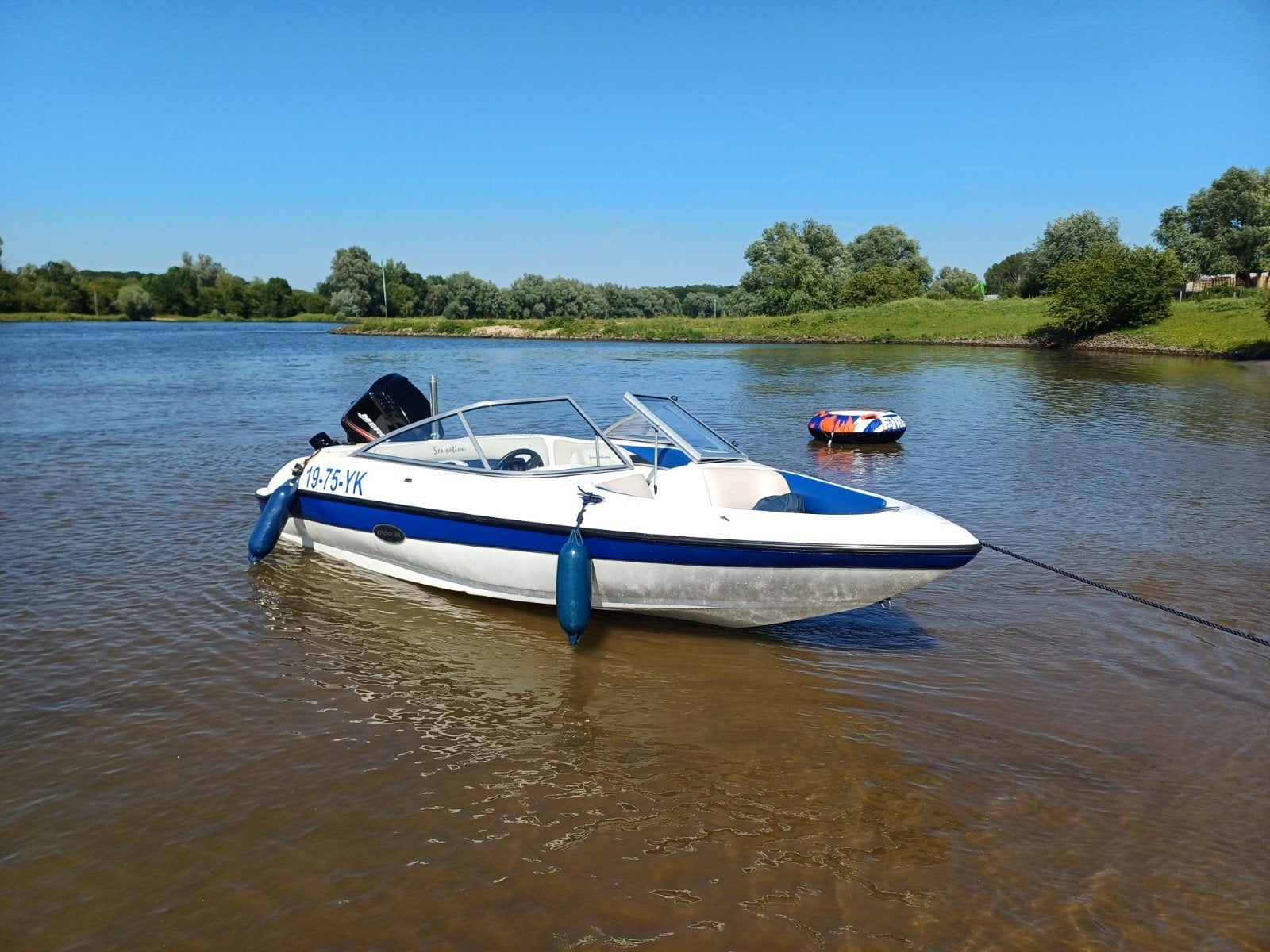Nette Speedboot met 125pk Mercury motor en trailer, Overige merken, Gebruikt, 120 tot 200 pk, Ophalen of Verzenden