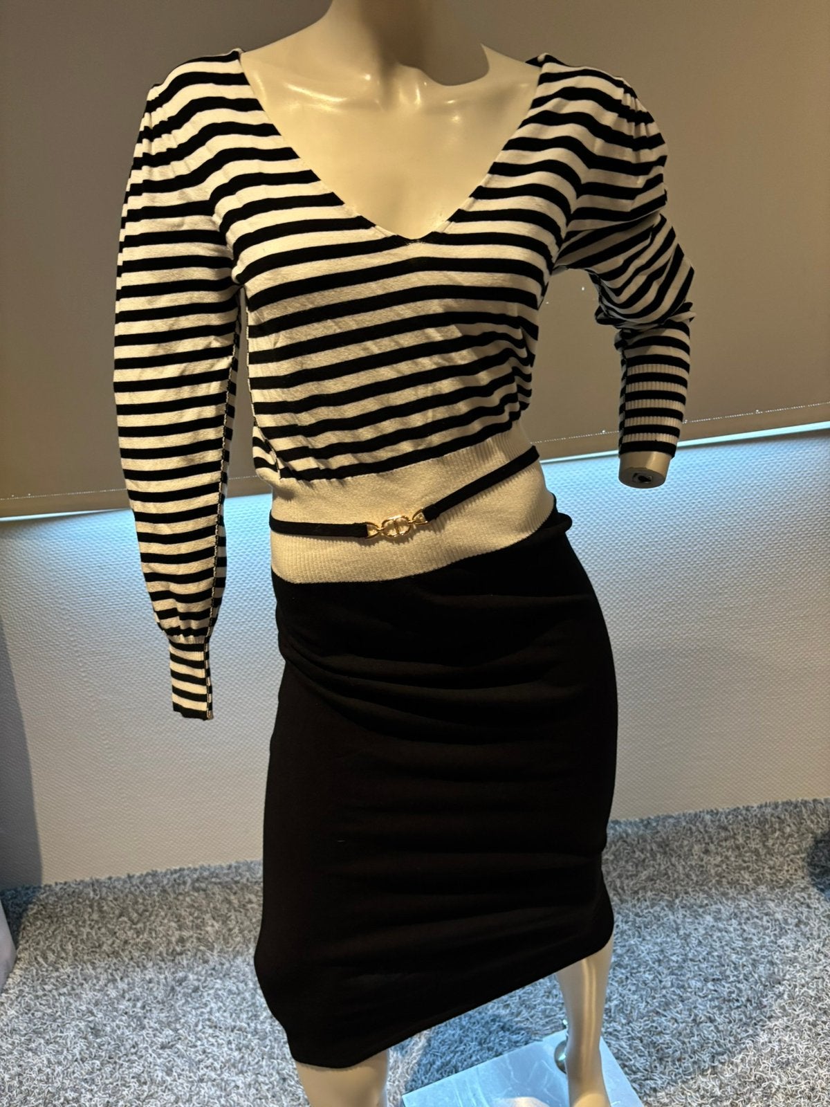 Twinset lange jurk met riem maat s, Kleding | Dames, ., Zwart, Ophalen of Verzenden, Zo goed als nieuw