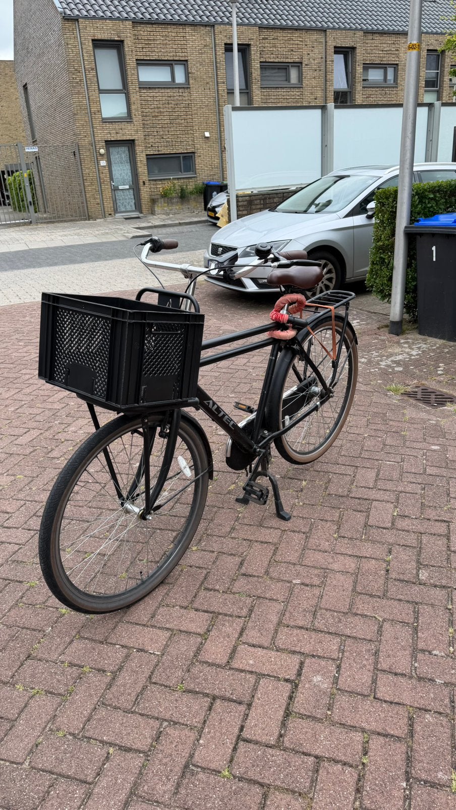 Altec Dutch 28 inch heren transportfiets zwart, Fietsen en Brommers, Fietsen | Heren | Herenfietsen, Terugtraprem, Versnellingen