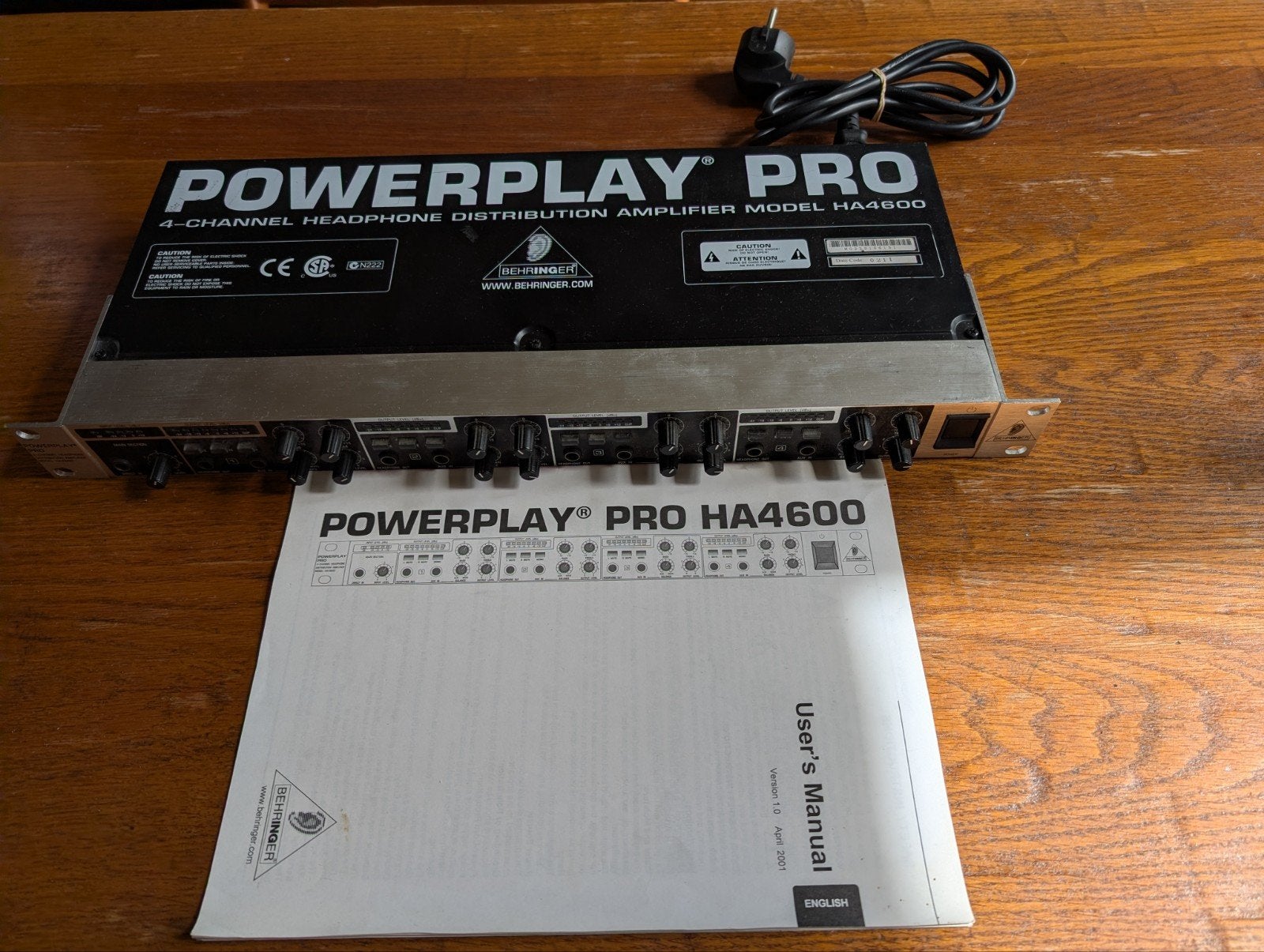 Behringer Powerplay Pro HA4600 Hoofdtelefoonversterker, Ophalen of Verzenden, Gebruikt