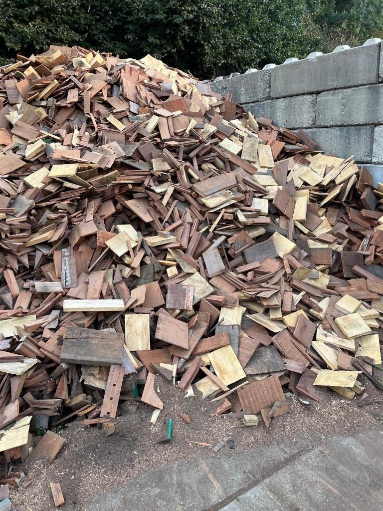 Azobe, brandhout, kachelhout, hout voor kachel,Openhaardhout, Tuin en Terras, 6 m³ of meer, Verzenden, Overige houtsoorten, Blokken