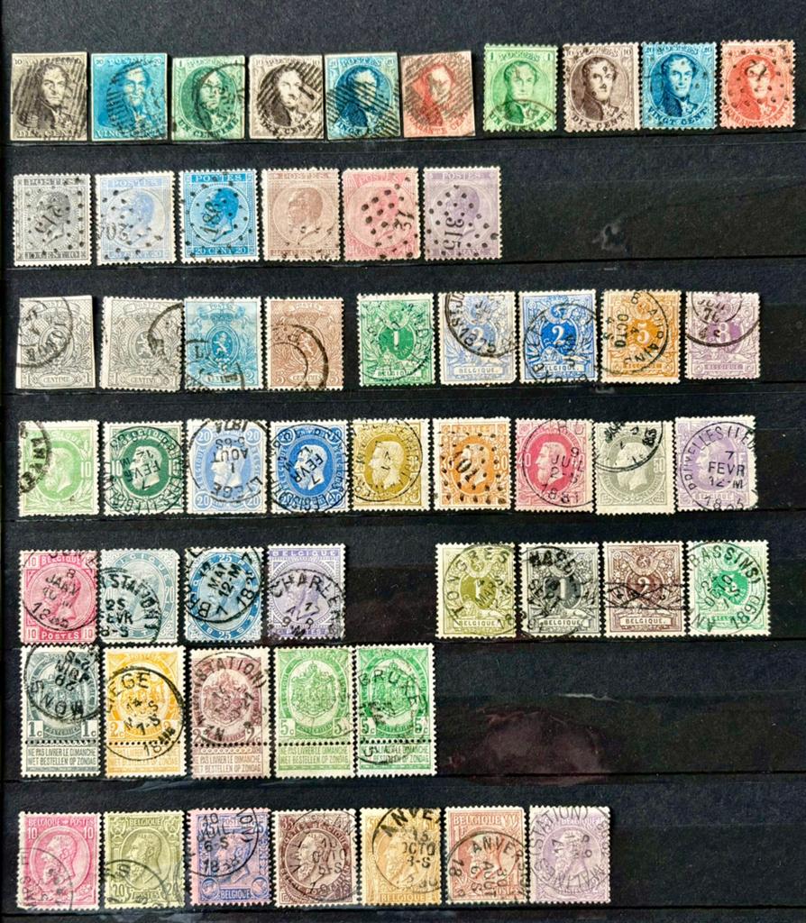 Pracht verzameling oud België vanaf de eerste postzegels, Ophalen of Verzenden, Gestempeld