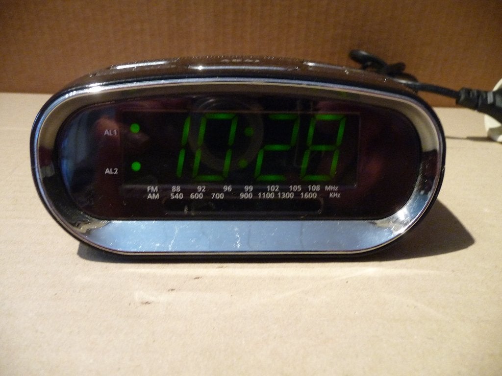 Akai digitale klokradio Zwart model Type: AR 150D. Verz. kan, Verzenden, Gebruikt, Overige typen