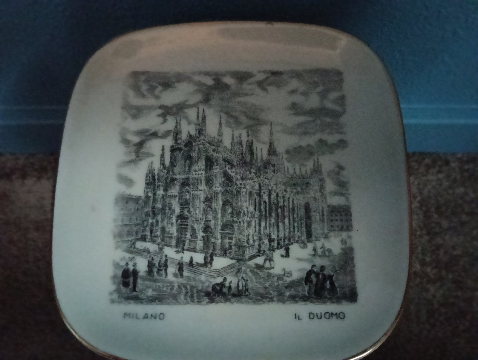 Vintage Verbania Milano Il Duomo decoratieve schaal, Ophalen of Verzenden