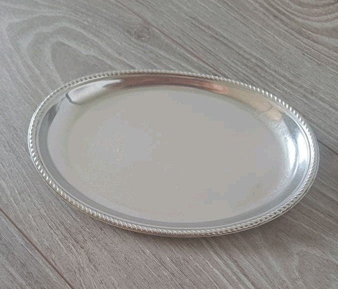 Vintage Alfra Alessi RVS 18/10 Ovale Schaal 20 cm, Ophalen of Verzenden, Ovaal, Overige materialen