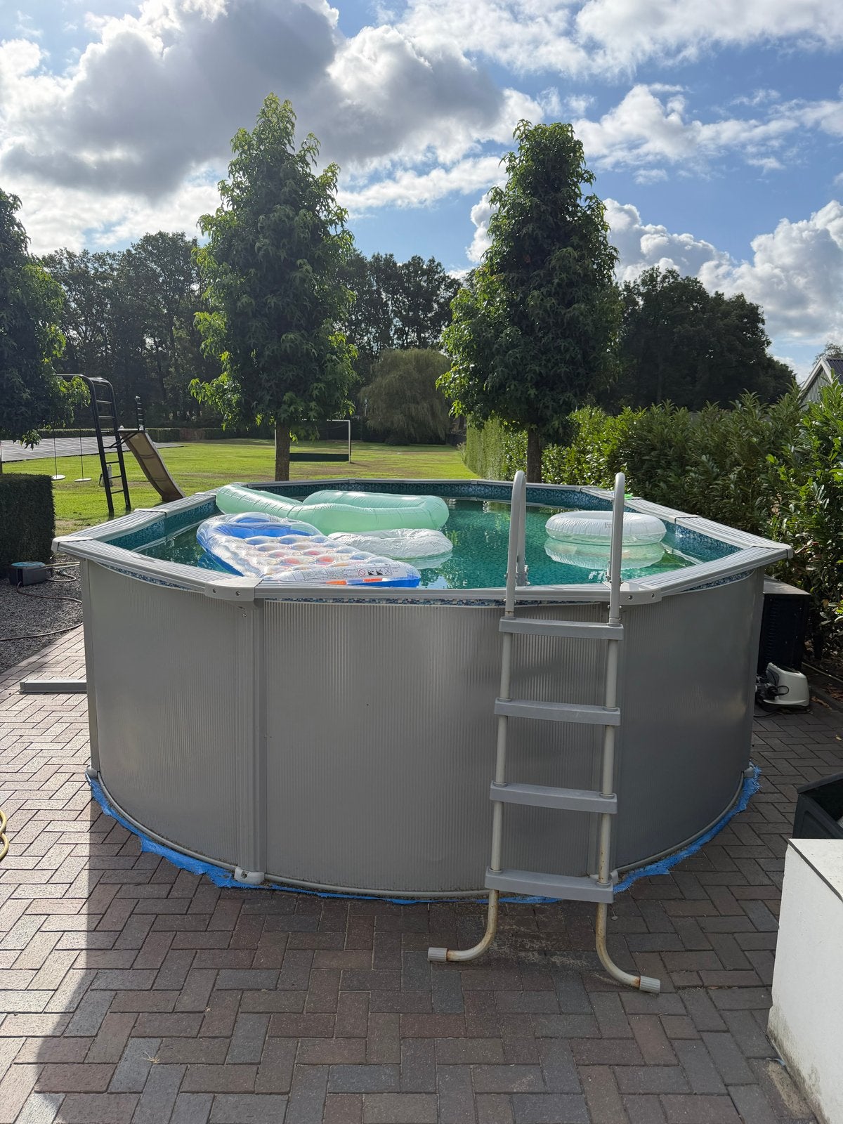 Zwembad staal 610 x 360 warmte pomp zand filter. Robot zout, Ophalen, Gebruikt, 80 tot 120 cm, 300 cm of meer