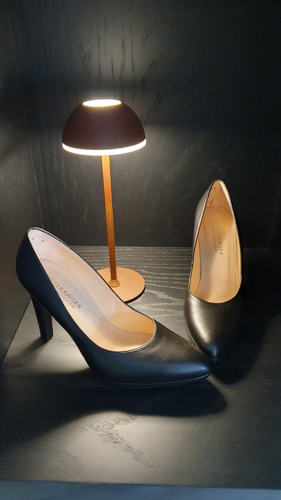 Peter Kaiser zwarte leren pumps - 11 cm hak maat 39, Peter Kaiser, Pumps, Zwart, Ophalen of Verzenden
