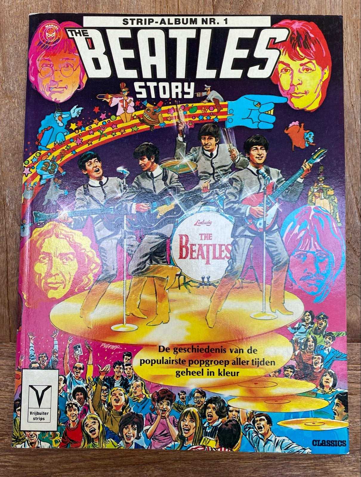 The Beatles Story - Stripalbum, Boeken, Eén stripboek, Ophalen of Verzenden, Zo goed als nieuw