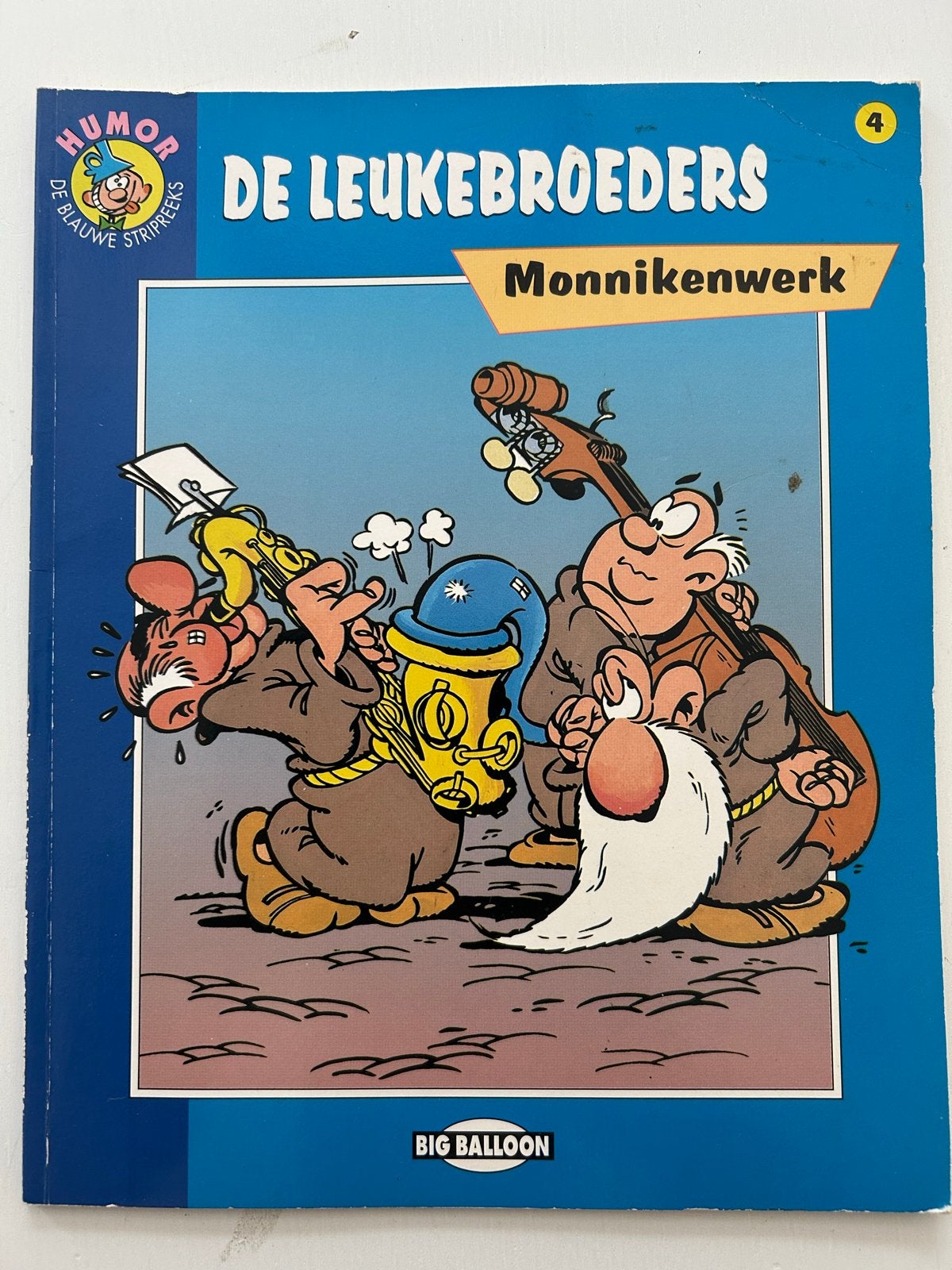 De Leuke Broeders - Monnikenwerk (De Blauwe Stripreeks 4), Eén stripboek, Ophalen of Verzenden, Zo goed als nieuw