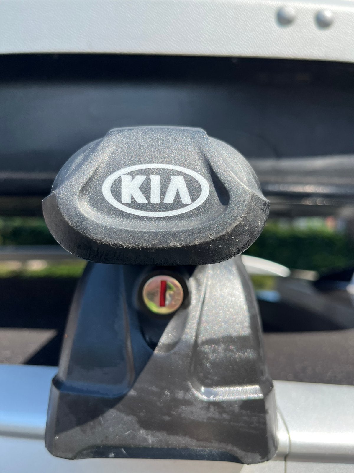 Kia dakdragers en Karrite dakkoffer, Ophalen, Gebruikt
