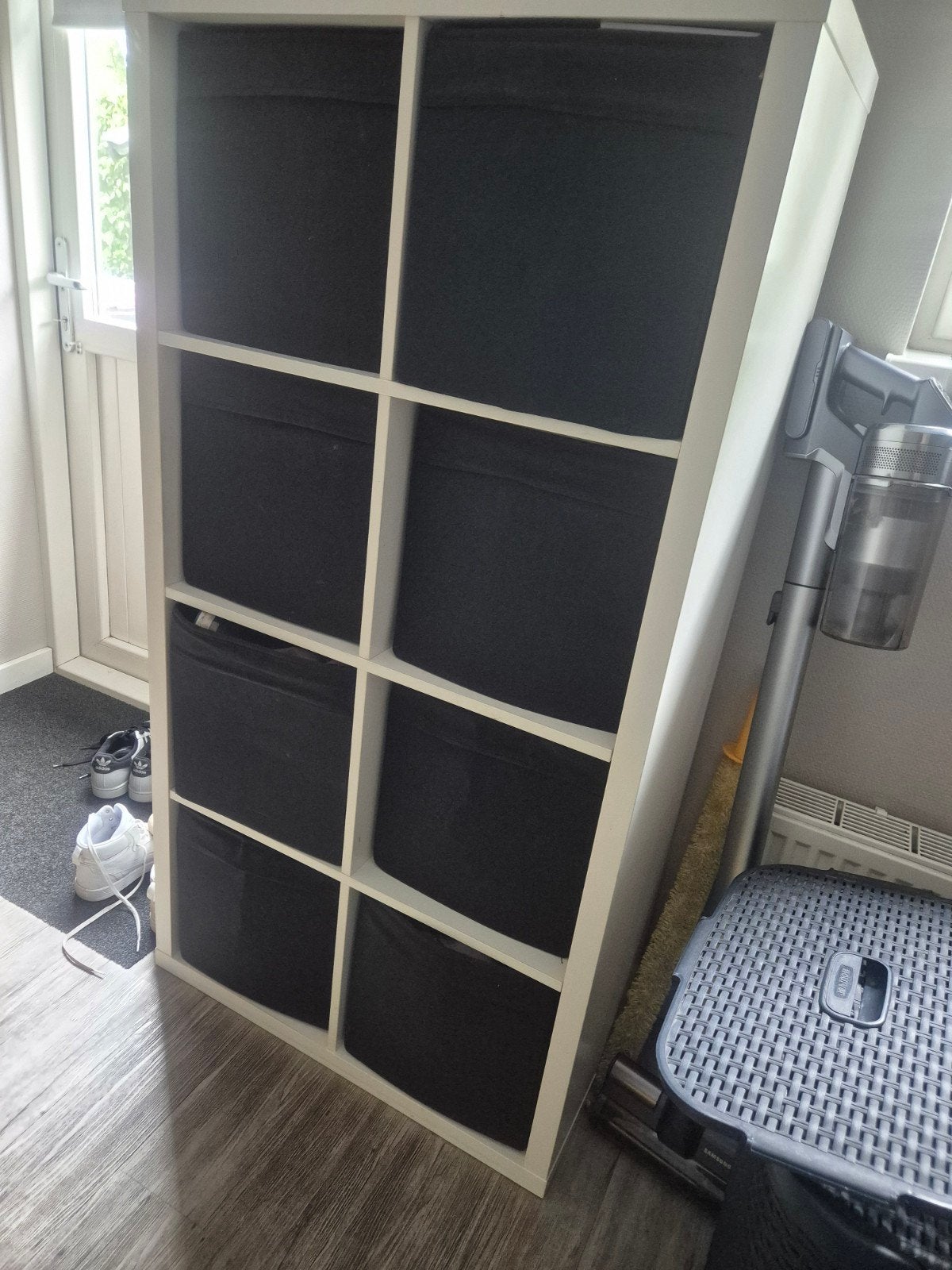 1x IKEA Kallax kast wit met 8 vakken en 1 kast met 4 vakken, Ophalen, Gebruikt