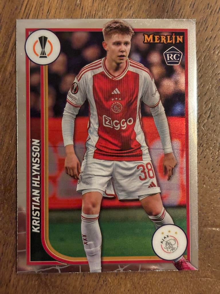 Kristian Hlynsson Merlin RC Spelerskaart Ajax, Ophalen of Verzenden, Zo goed als nieuw, Ajax, Spelerskaart