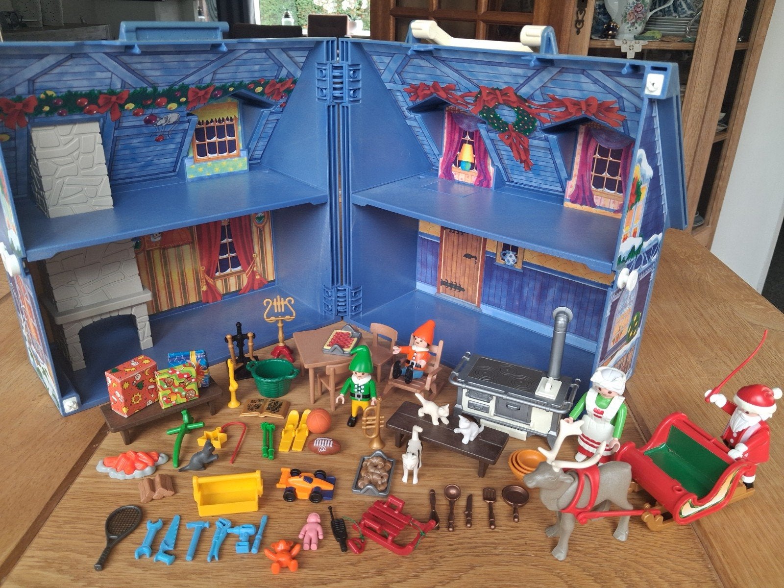playmobil neemeem kersthuis 5755  helemaal kompleet, Ophalen of Verzenden, Zo goed als nieuw
