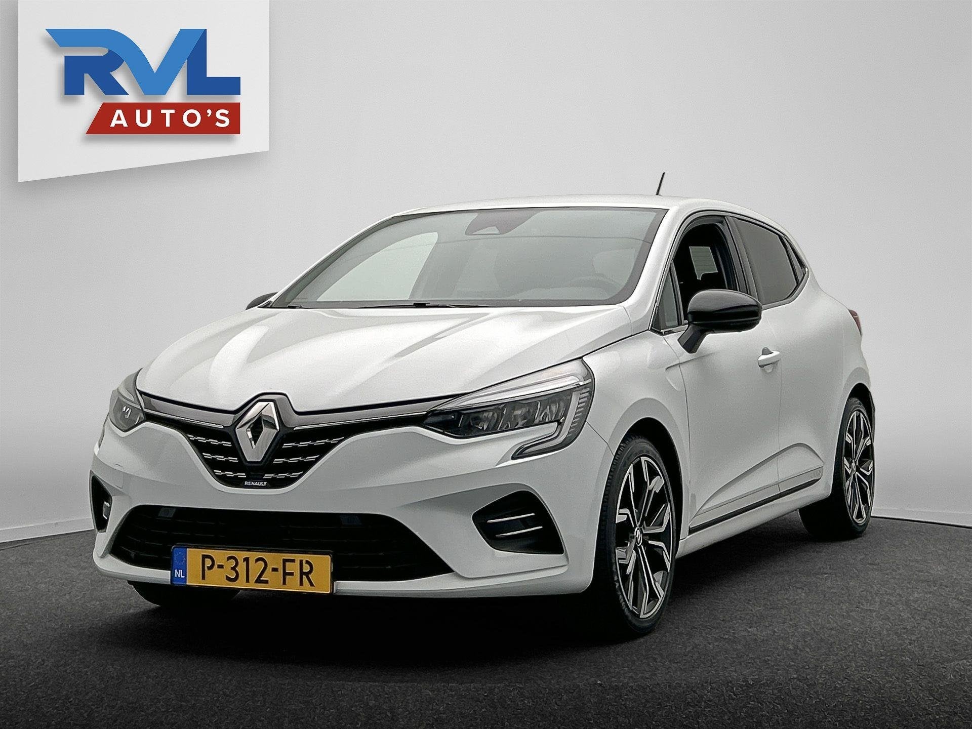 Renault Clio 1.6 E-Tech Hybrid 140 Intens | Origineel Nederl, Gebruikt, 4 cilinders, Leder en Stof, Origineel Nederlands