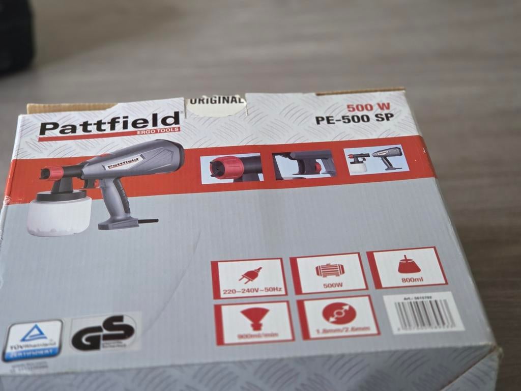 Pattfield PE-500 SP Verfspuitapparaat 500W, Ophalen, Nieuw, Overige typen
