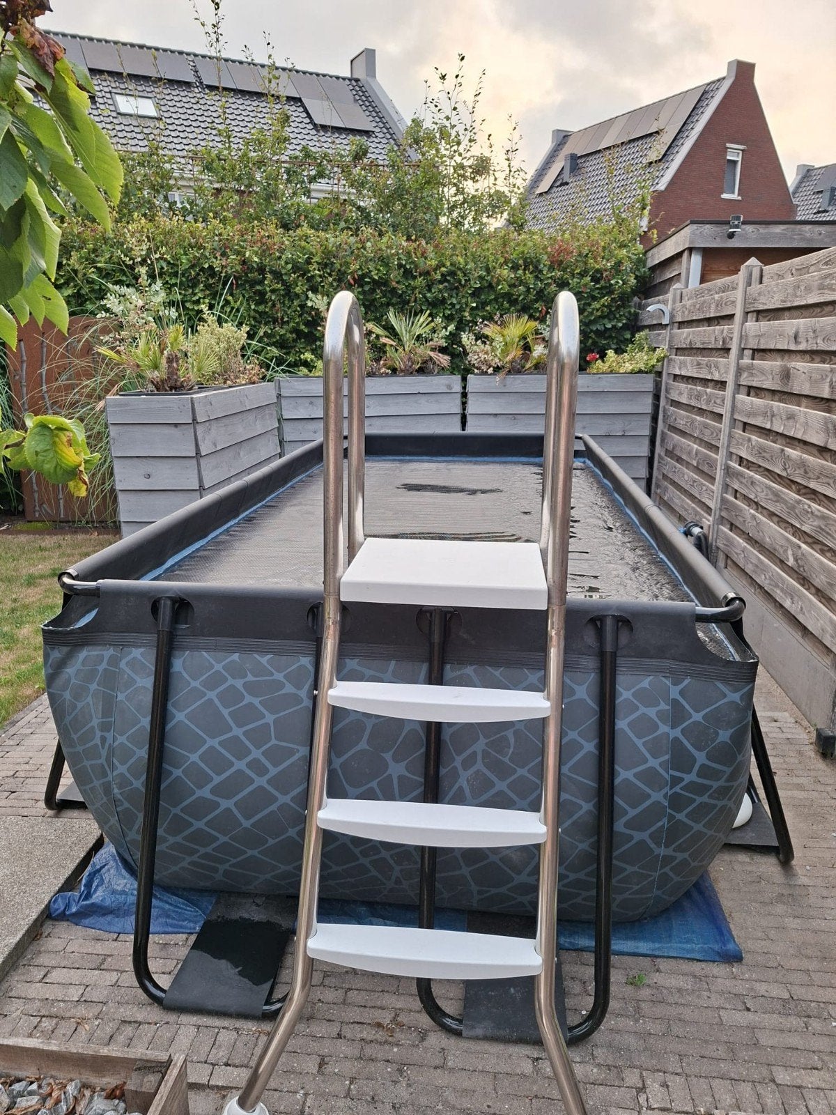 Intex Zwembad 2x4x1m met warmtepomp en toebehoren, 200 tot 300 cm, Rechthoekig, Ophalen, 120 cm of meer