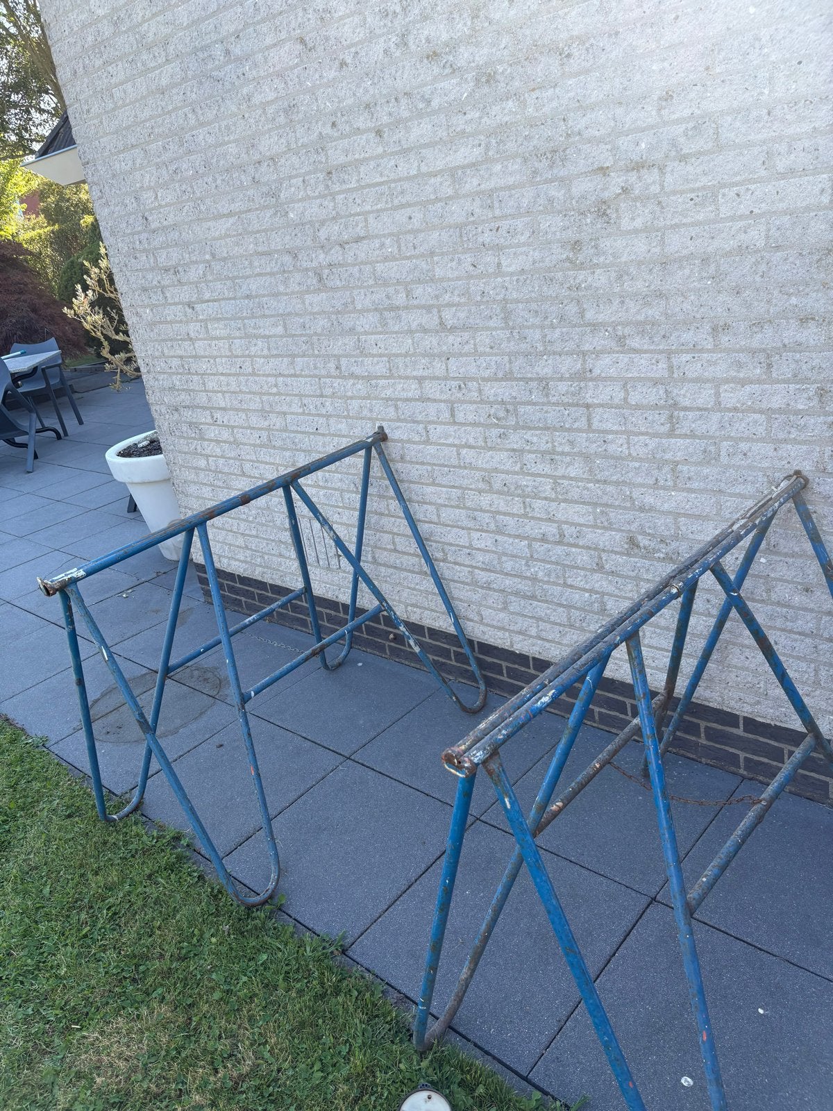 Steigerbokken  2 stuks 25,-, Ophalen, Gebruikt, Overige typen, Minder dan 2 meter