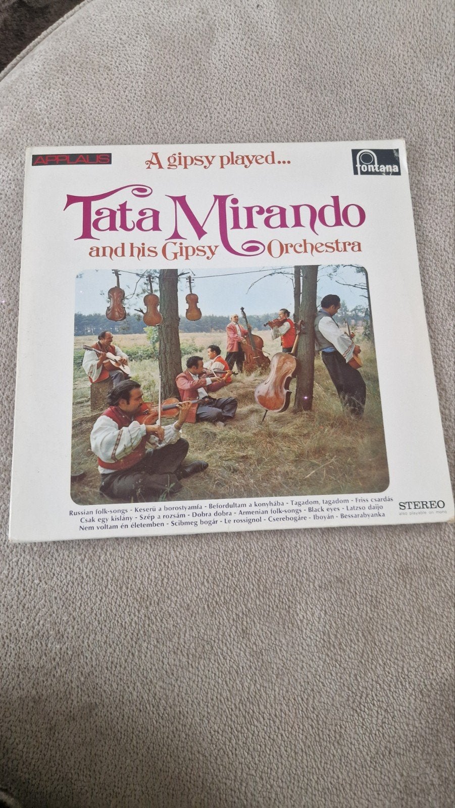 Tata Mirando and his Gipsy Orchestra - A Gipsy Played..., Cd's en Dvd's, LP, Gebruikt, Traditioneel en Volksmuziek, Ophalen of Verzenden