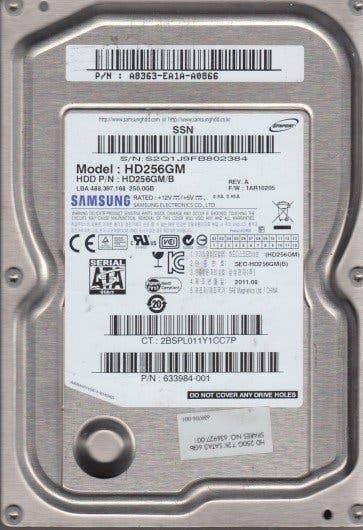 Samsung Spinpoint HD256GM 250GB HDD 3.5" SATA, Intern, Gebruikt, 256GB, Ophalen of Verzenden