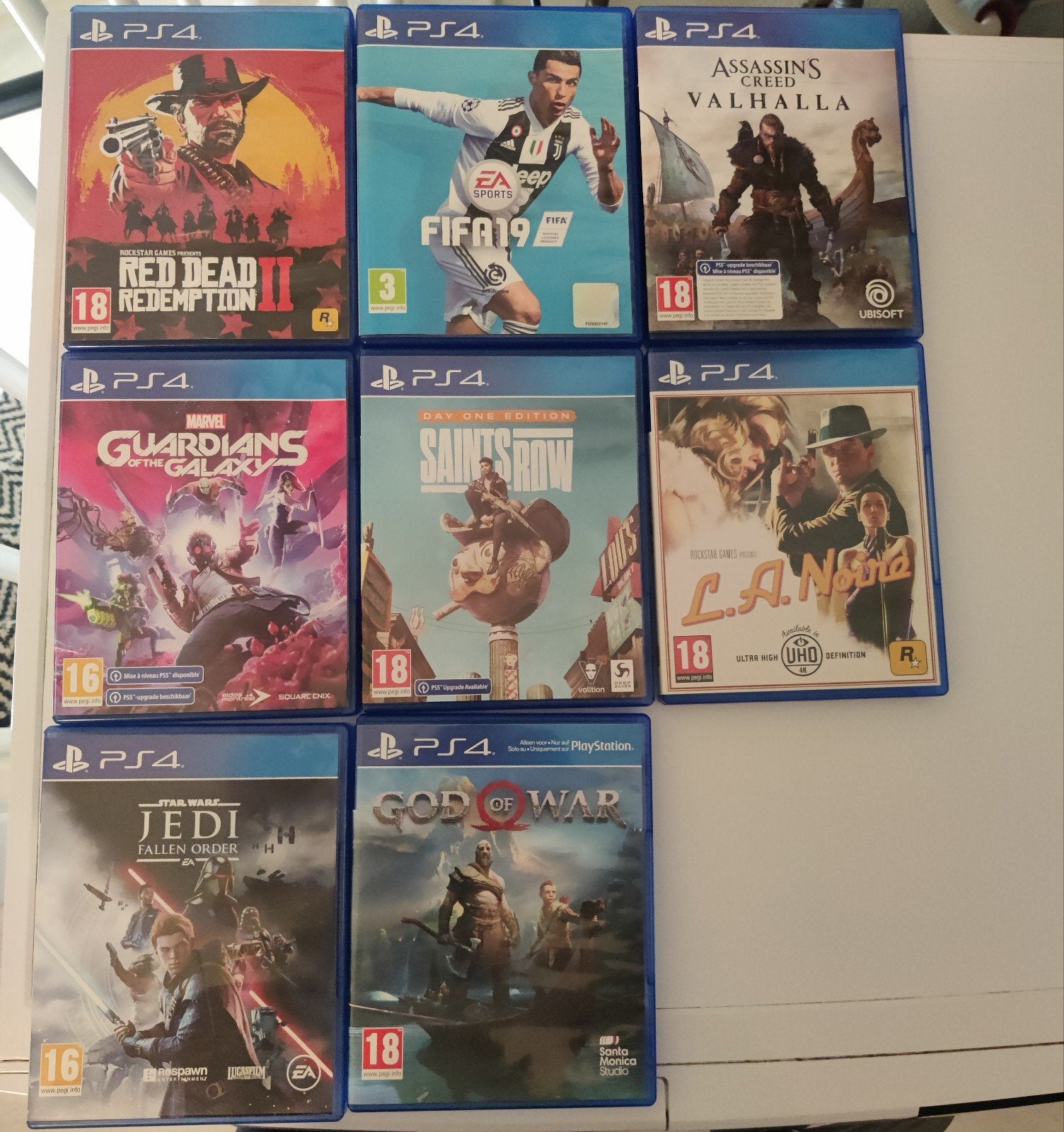 Bundel ps4 games (Red Dead Redemption 2, God of War en meer), Ophalen, Gebruikt, Online
