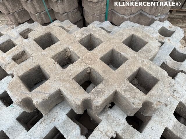 98m2 grijs kunststof grastegels bermblokken grasdellen