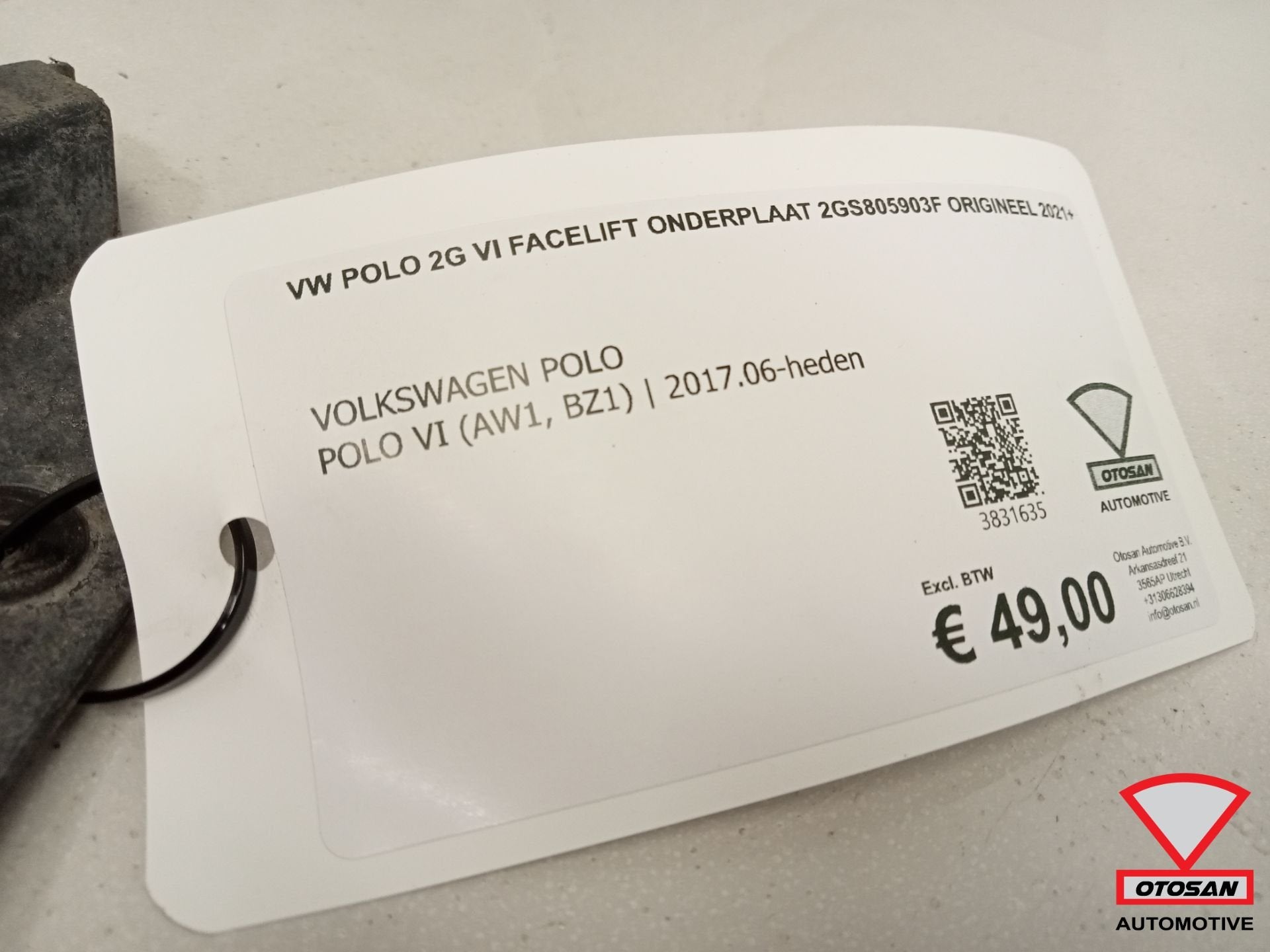 VW Polo 2G VI Facelift Onderplaat 2GS805903F Origineel 2021+, Auto-onderdelen, Carrosserie en Plaatwerk, Gebruikt, Volkswagen