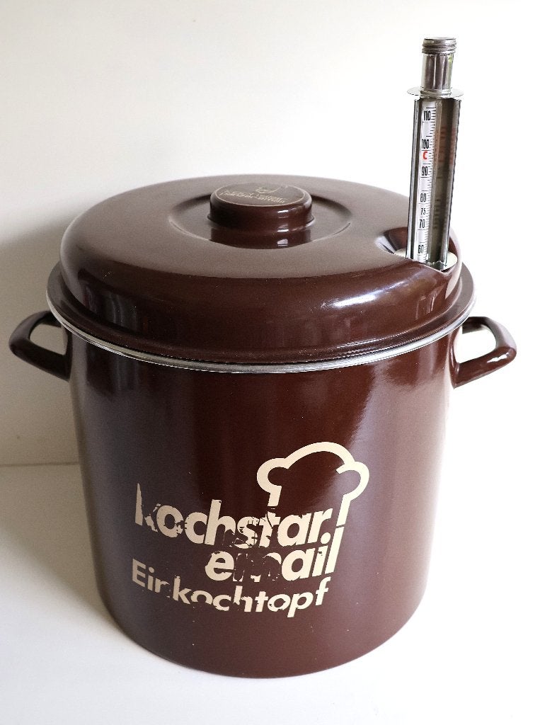 Prima Weckketel met thermometer en rooster, Huis en Inrichting, Ophalen of Verzenden, Gebruikt, Metaal