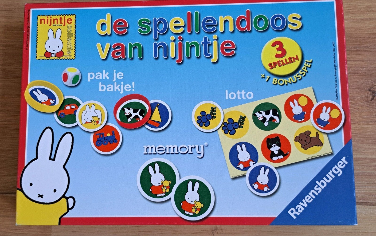 Nijntje spelletjesdoos: memory, lotto en meer!, Ophalen, Meer dan 50 stukjes, Gebruikt, 2 tot 4 jaar