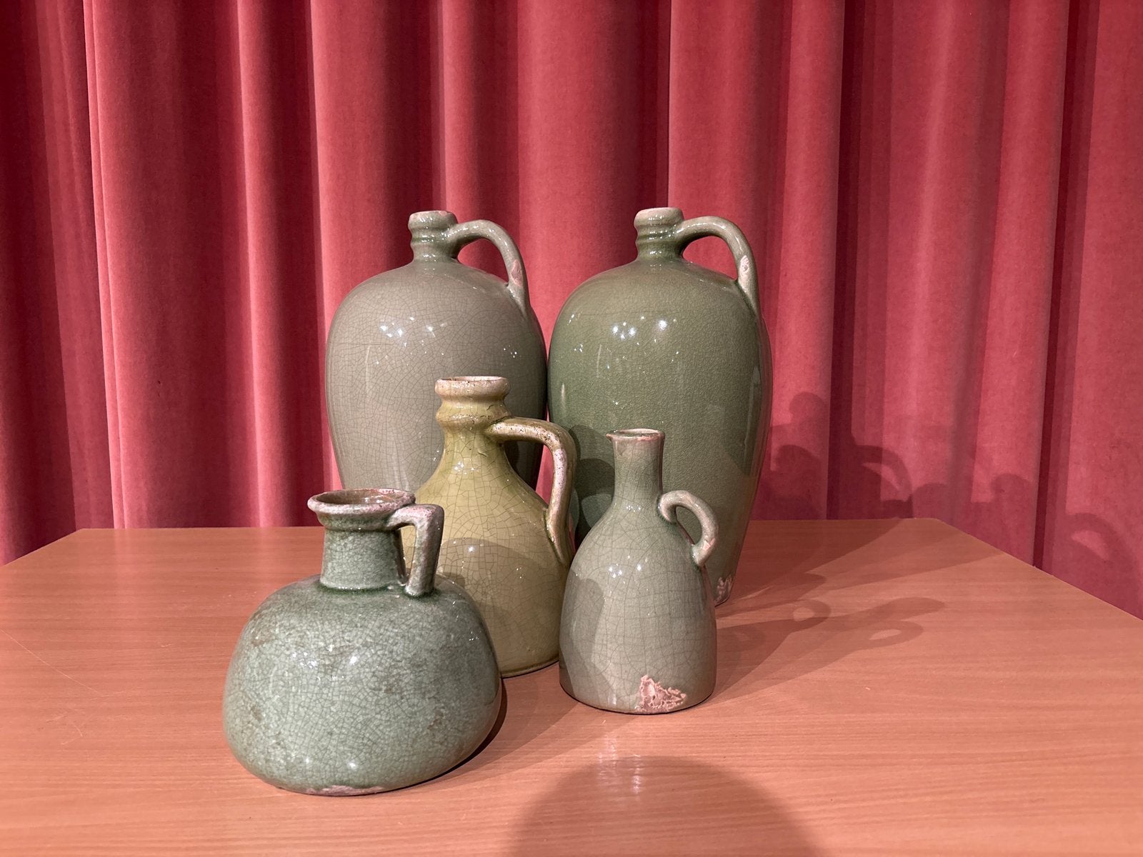 Set van 5 Brynxz vazen/potten in aardetinten, Ophalen