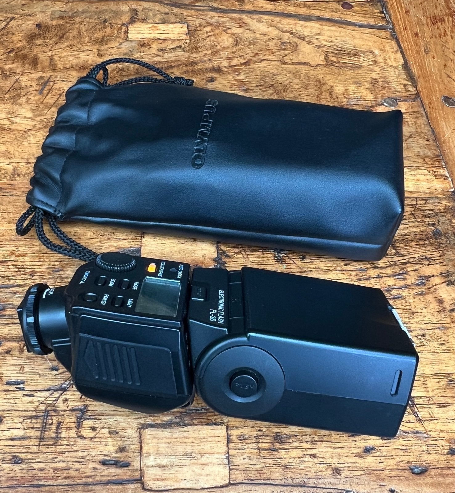Olympus FL-36 TTL flitser, incl hoes, Inclusief tas/hoes, Externe flitser, Olympus/Micro Four Thirds, Ophalen of Verzenden