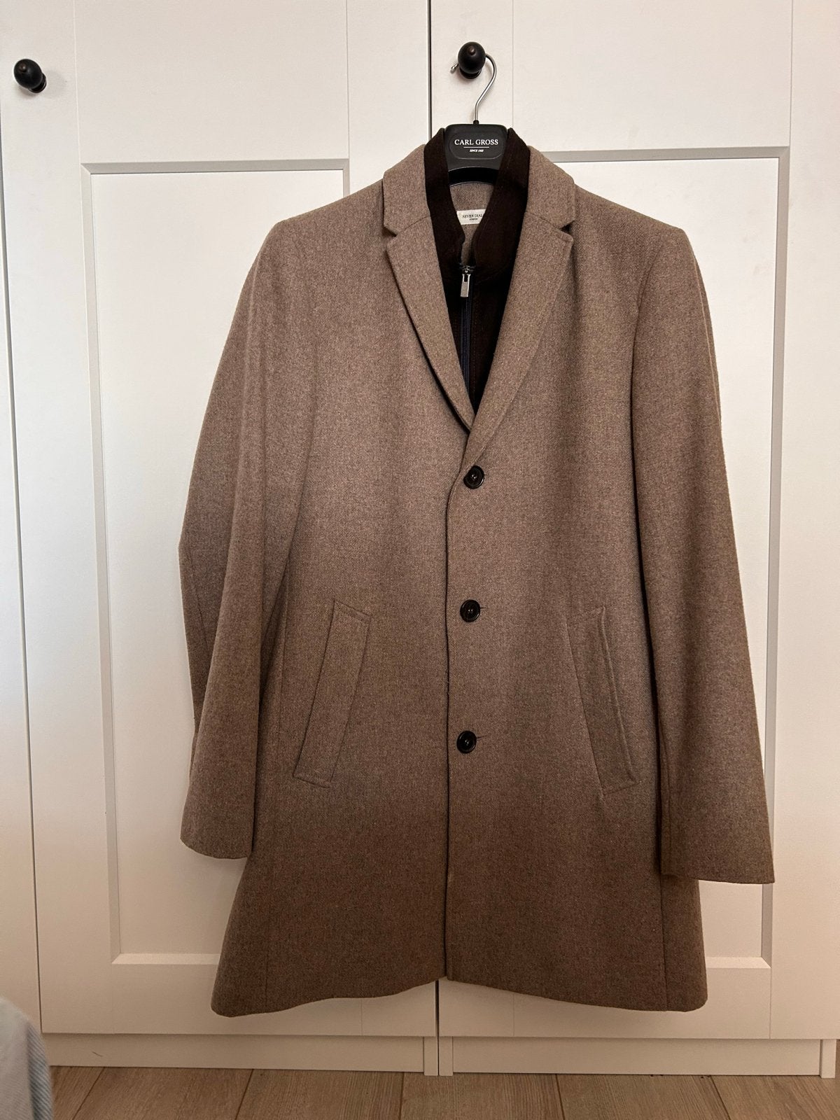 Seven Dials London wollen jas mt. 50, Kleding | Heren, Jassen | Winter, Ophalen of Verzenden, Zo goed als nieuw, Maat 48/50 (M)