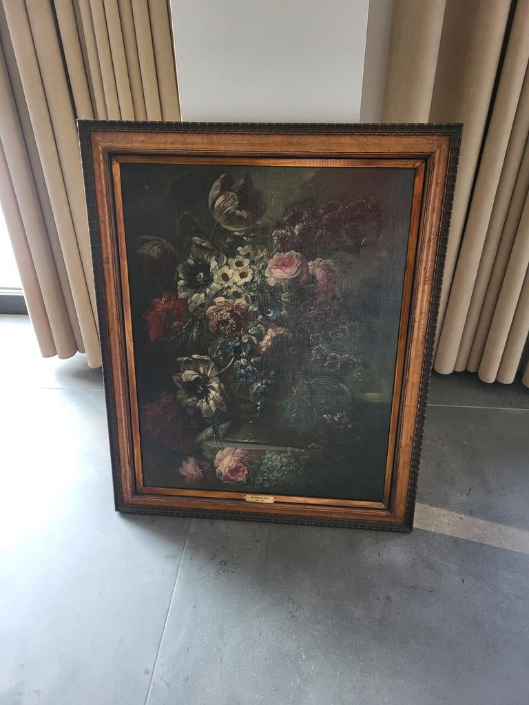 Antiek schilderij olieverf Jan baptist morel 1682- 1732, Ophalen of Verzenden, Hout, Minder dan 50 cm