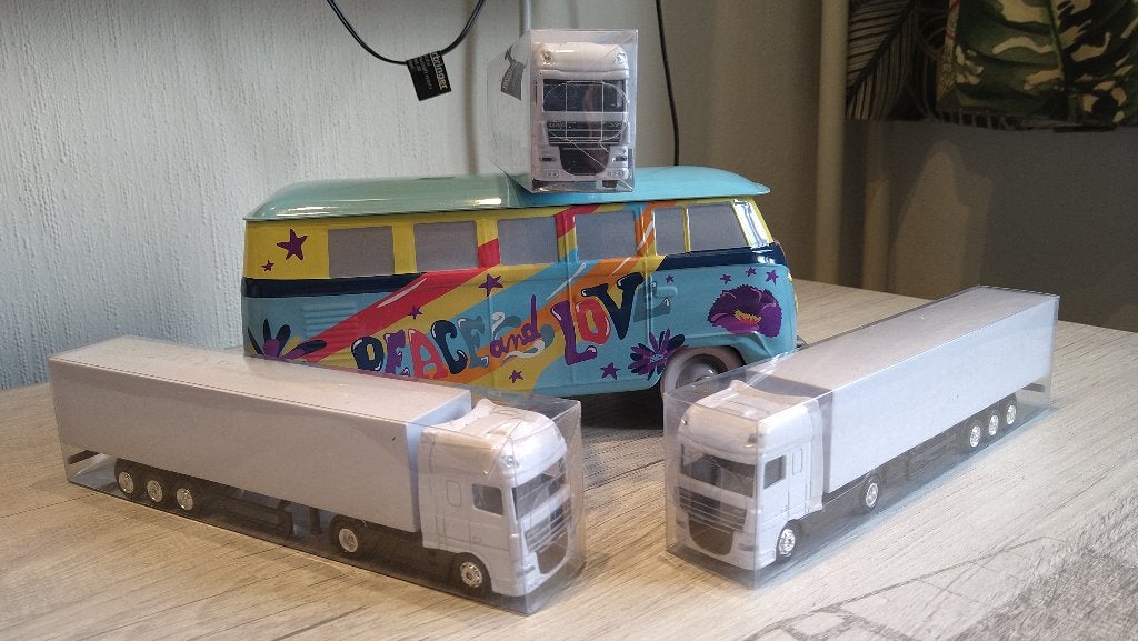 1:87 Daf XF105 XF 105 Spacecab wit nieuw zelf bestickeren, Ophalen of Verzenden, Nieuw, Bus of Vrachtwagen, Overige merken