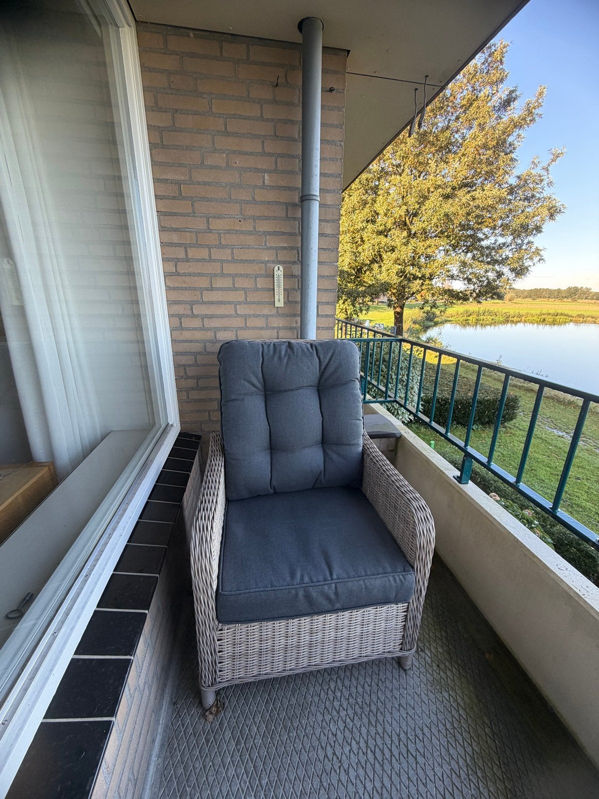Comfortabele verstelbare fauteuil met kussens, Ophalen, Zo goed als nieuw, Wicker, Verstelbaar