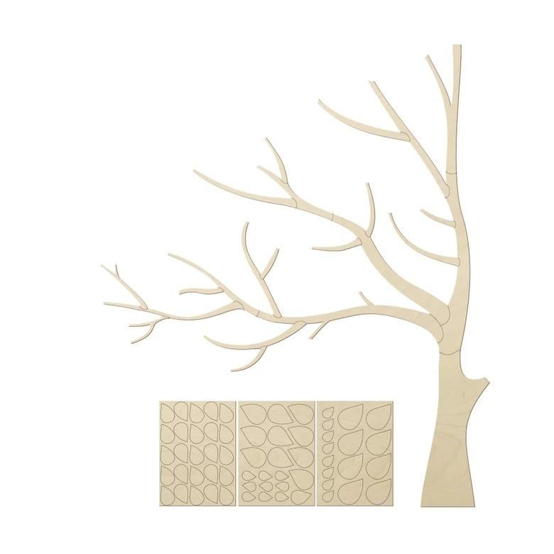 Muurdecoratie boom hout, Ophalen, Nieuw, Wanddecoratie