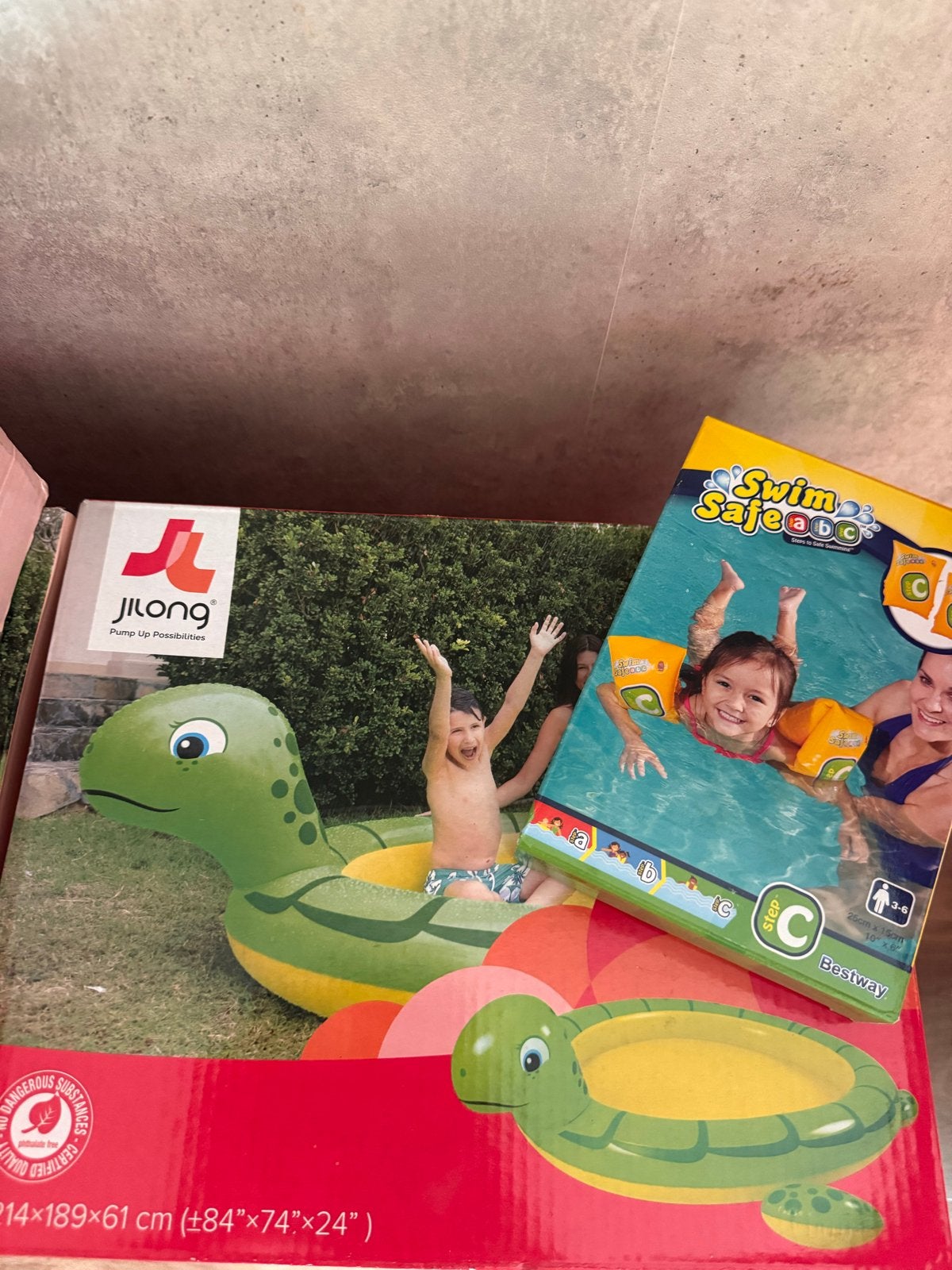 Jilong Opblaasbare Schildpad Zwemband & Bestway Zwemvleugels, Ophalen of Verzenden, Nieuw