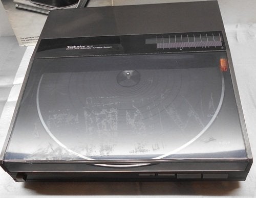 Technics tangentiale draaitafel SL-5 zwart, lees wel even !, Ophalen of Verzenden, Gebruikt, Platenspeler, Technics