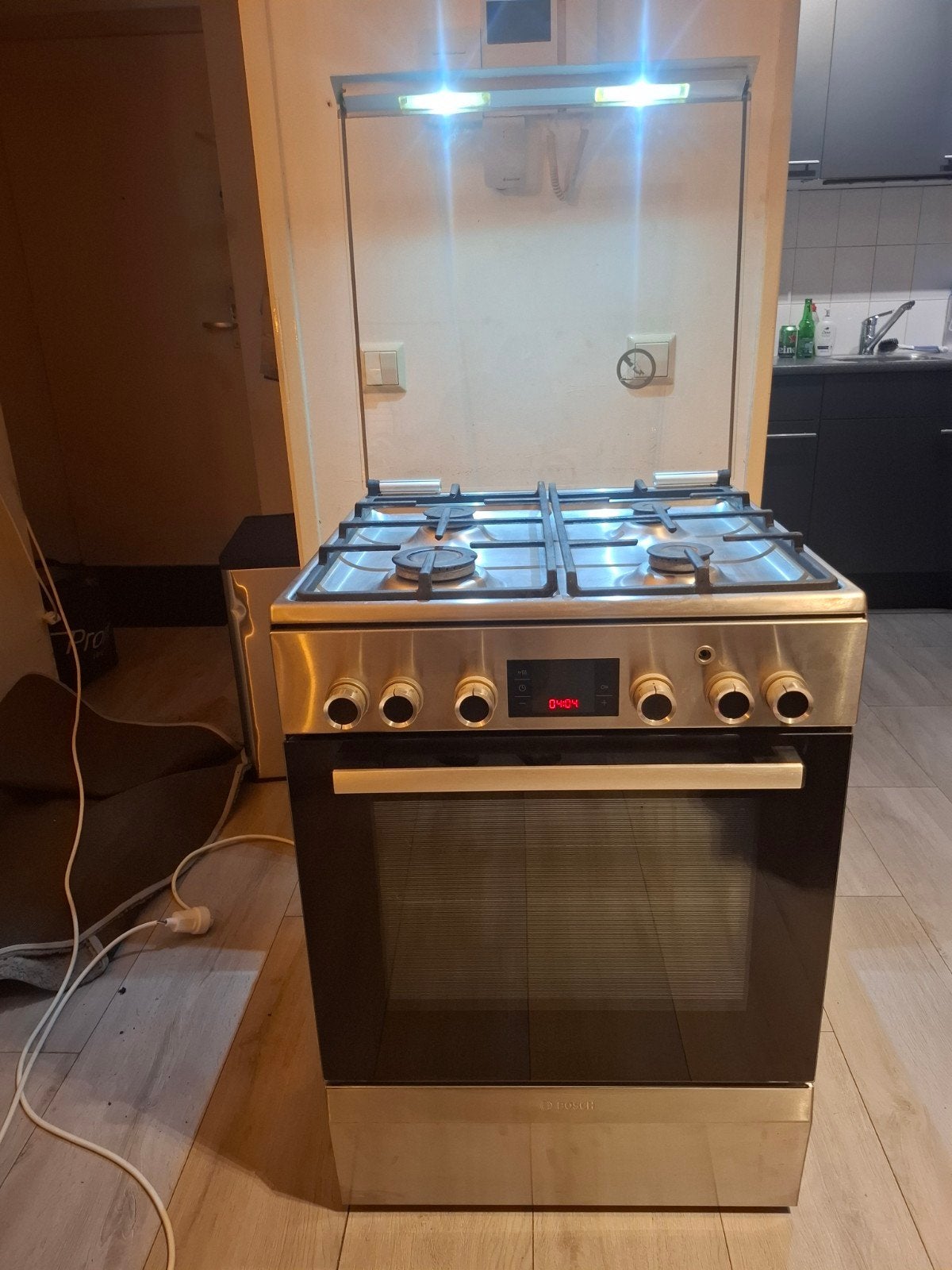 Zo goed als nieuwe fornuis met heteluchtoven en LED, Witgoed en Apparatuur, Fornuizen, 60 cm of meer, Zo goed als nieuw, Inductie