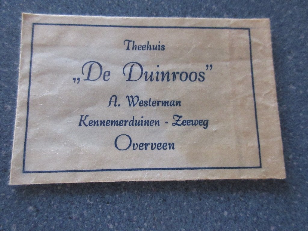 Overveen, theehuis De Duinroos, Verzenden, Nederland
