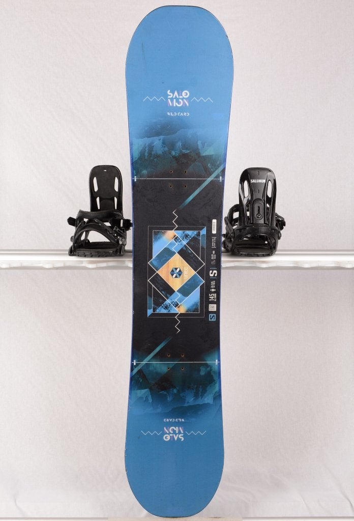 145 snowboard SALOMON WILD CARD S unite , black/blue, Verzenden, Gebruikt, Board