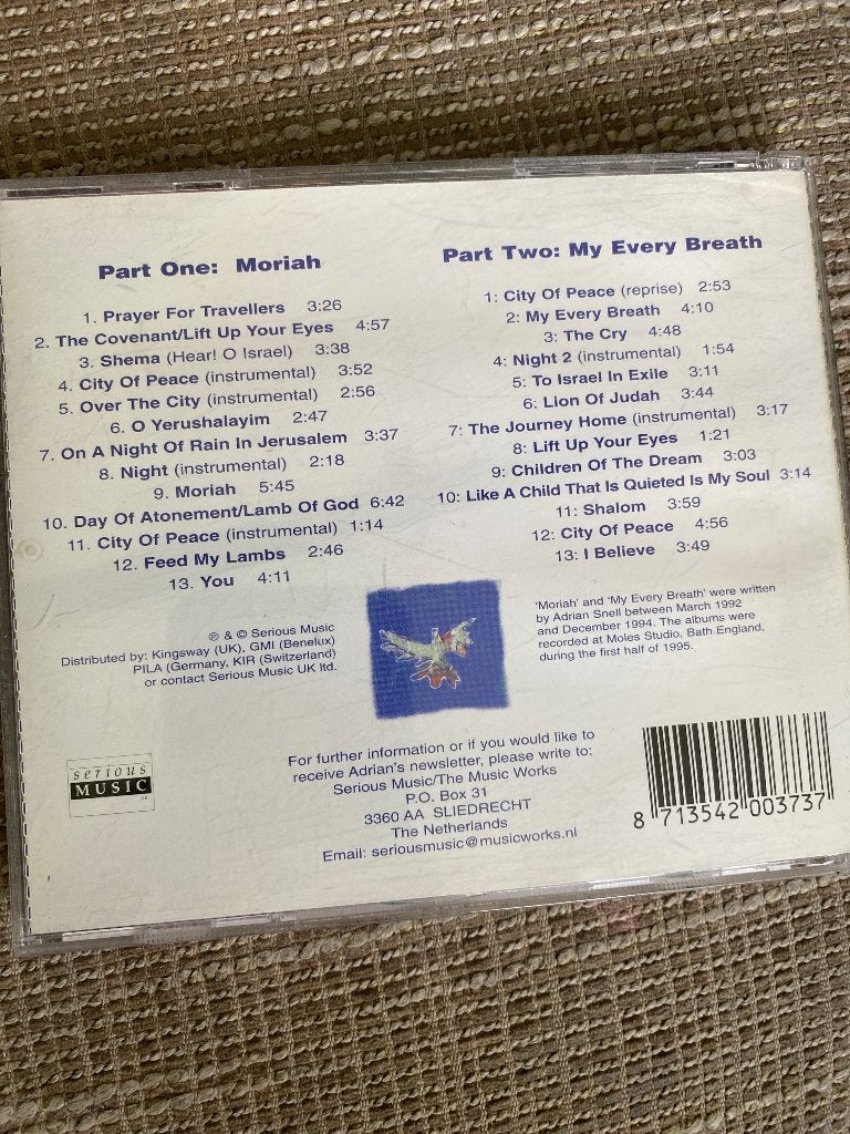 Adrian Snell - City of Peace: The Complete Work (2CD), Ophalen of Verzenden, Zo goed als nieuw, Inclusief boekje, Christelijke pop