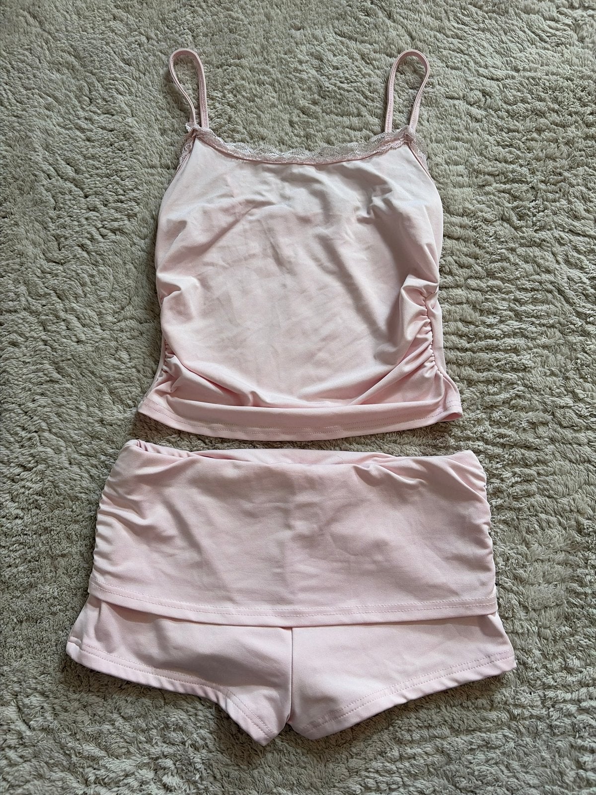 Roze pyjama set met shorts, Kleding | Dames, Pyjama's, Ophalen of Verzenden, Zo goed als nieuw