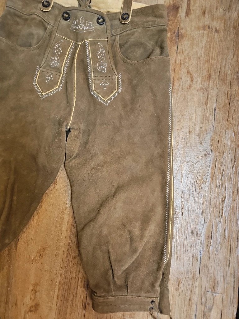 Lederhosen kinderen bruin, Jongen of Meisje, Djt@dejuistetoon.eu, Ophalen of Verzenden, Zo goed als nieuw