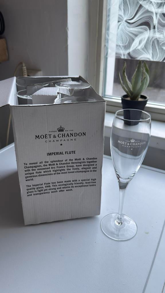 Moët & Chandon Imperial Flute Champagne Glazen (6 stuks), Nieuw, Ophalen of Verzenden, Overige merken, Glas