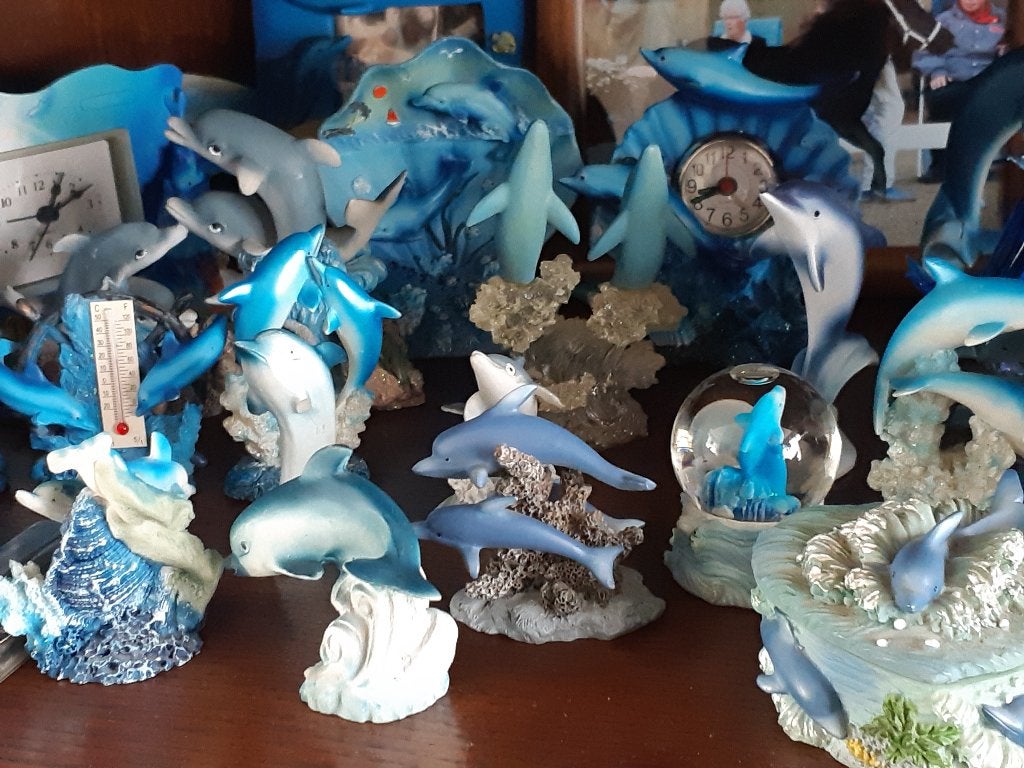 dolfijnen beeldjes, Ophalen, Zo goed als nieuw, Overige soorten, Beeldje of Figuurtje