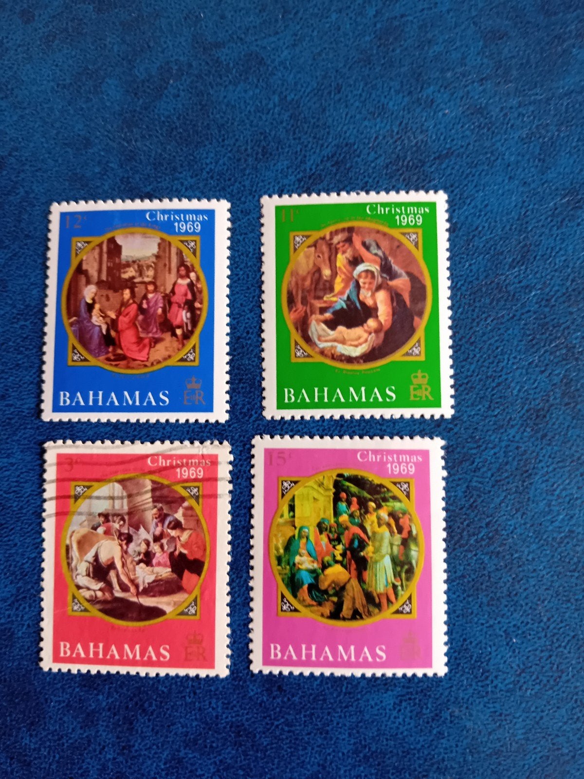 Bahamas Kerstmis 1969 Postzegels - Set van 4, Verzenden, Postfris