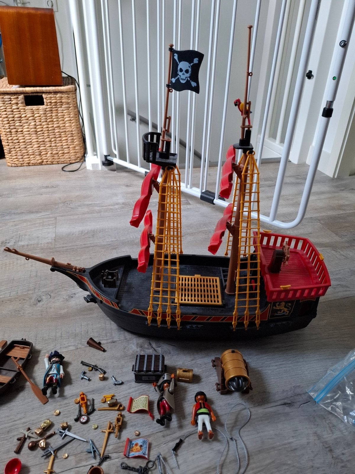 Playmobil Piratenschip met accessoires en figuren, Ophalen, Zo goed als nieuw, Jongen