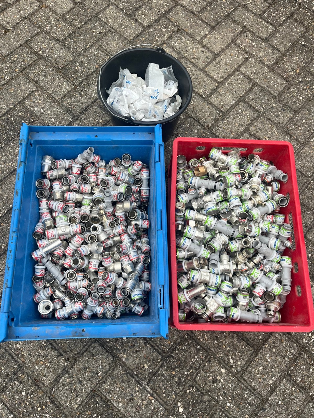 Partij uponor koppelingen, Overige materialen, 6 meter of meer, Overige typen, Zo goed als nieuw