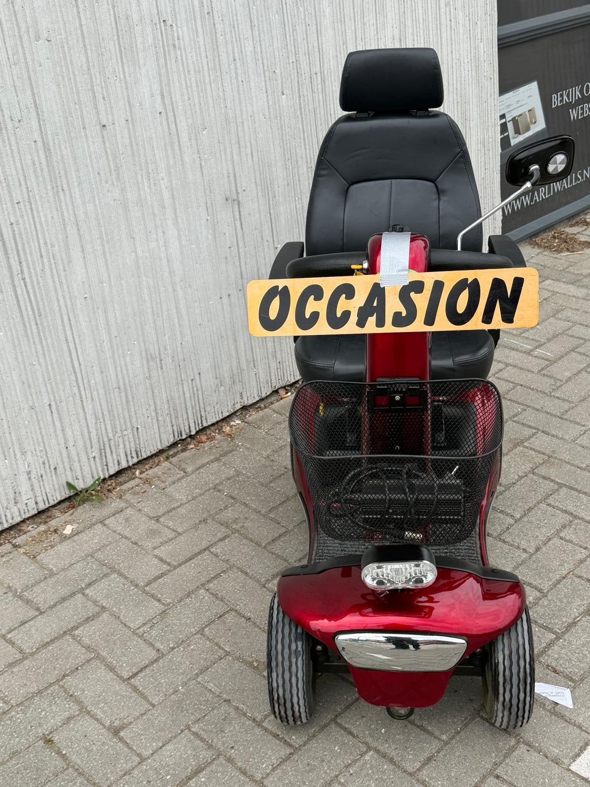 Nette Shoprider scootmobiel – Bordeauxrood – Perfecte staat!, Ophalen, Zo goed als nieuw
